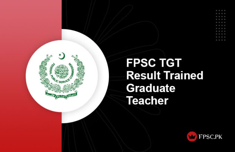 FPSC TGT Result 2024 Trained Graduate Teacher