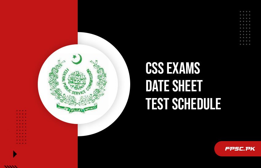 CSS Exams Date Sheet Test Schedule