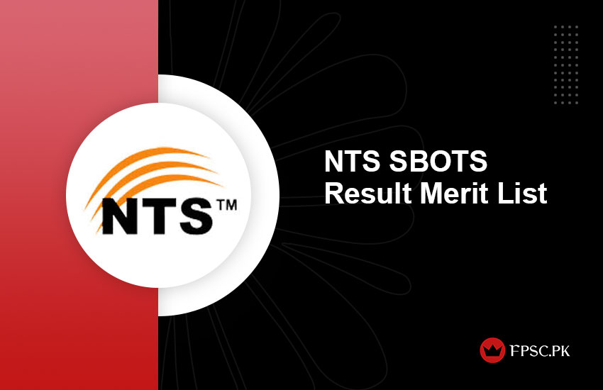 NTS SBOTS Result Merit List