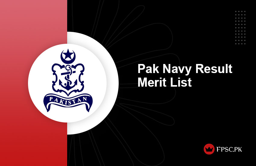 Pak Navy Result Merit List