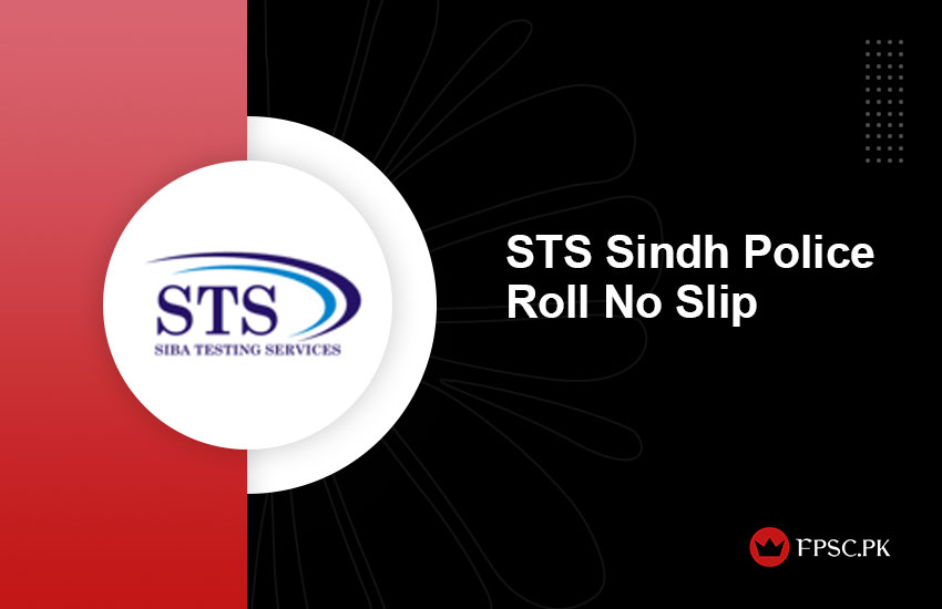 STS Sindh Police Roll No Slip