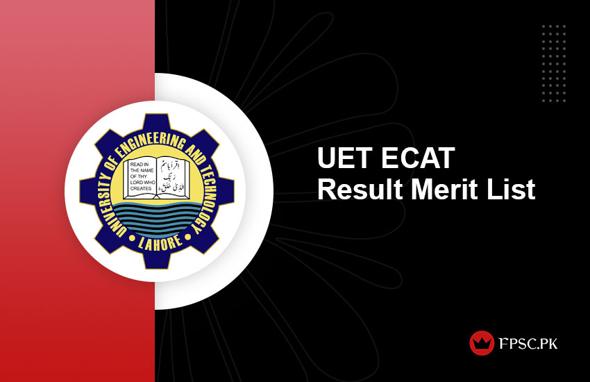UET ECAT Result Merit List