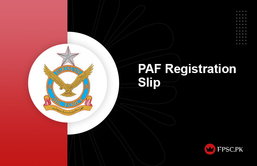 PAF Registration Slip