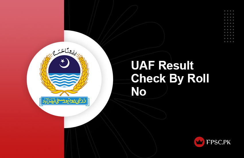 UAF Result Check By Roll No