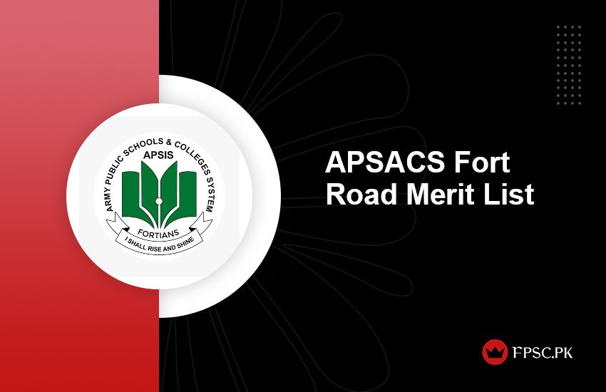 APSACS Fort Road Merit List
