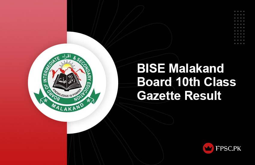 BISE Malakand Board 10th Class Gazette Result