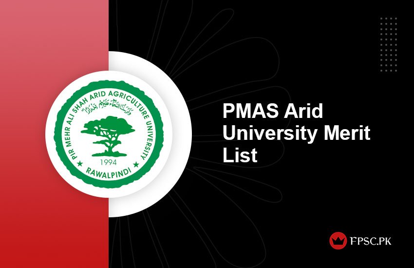 PMAS Arid University Merit List