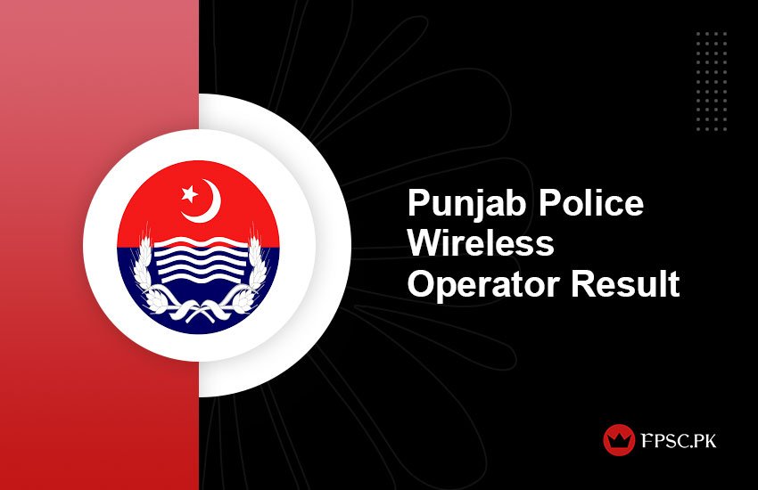 Punjab Police Wireless Operator Result