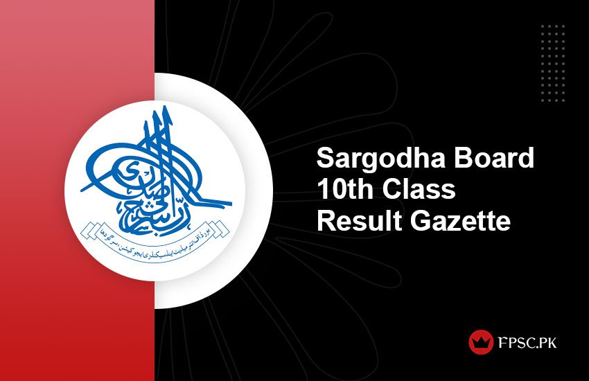 Sargodha Board 10th Class Result Gazette