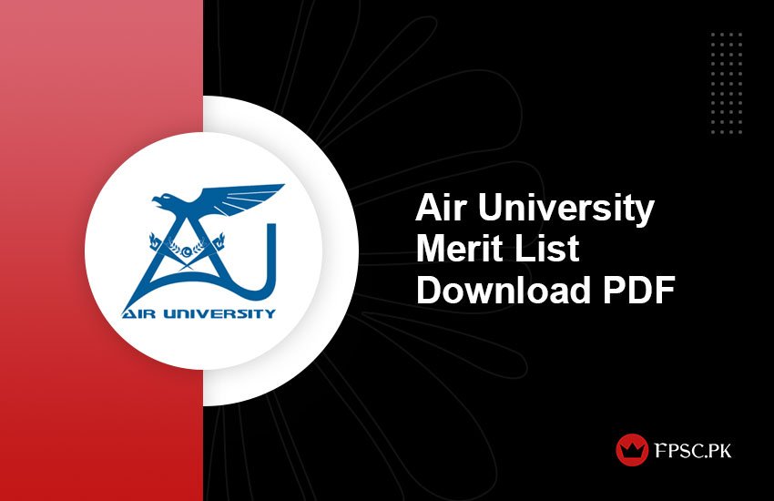 Air University Merit List Download PDF