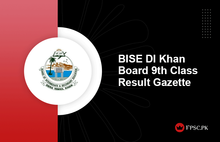 BISE DI Khan Board 9th Class Result Gazette