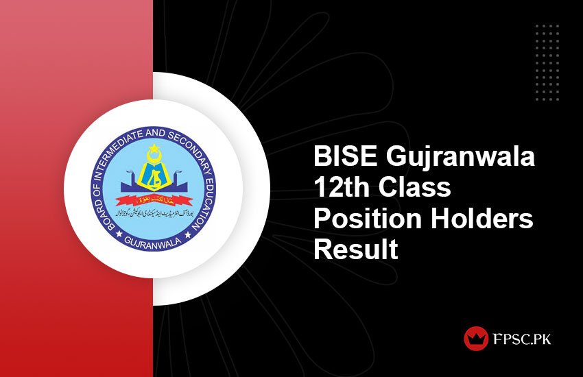 BISE Gujranwala 12th Class Position Holders Result 2024 Name