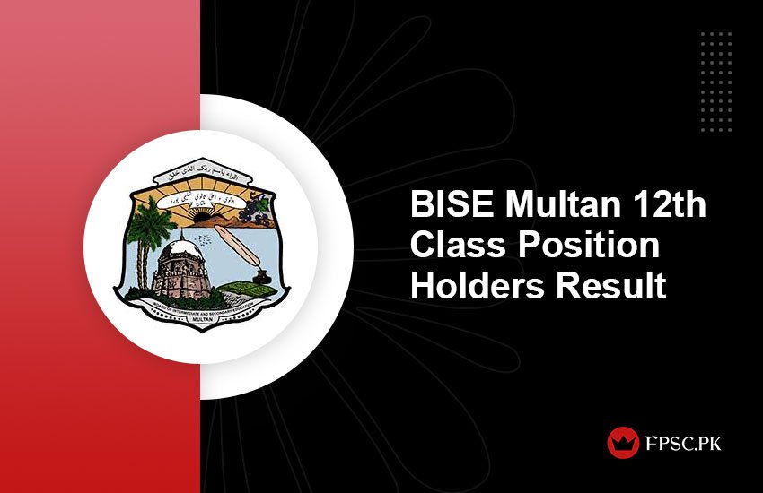 12th Class 2nd Year Position Holder Result 2024 BISE Multan Board