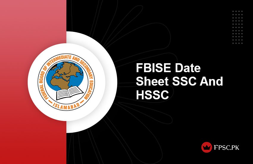 FBISE Date Sheet SSC And HSSC