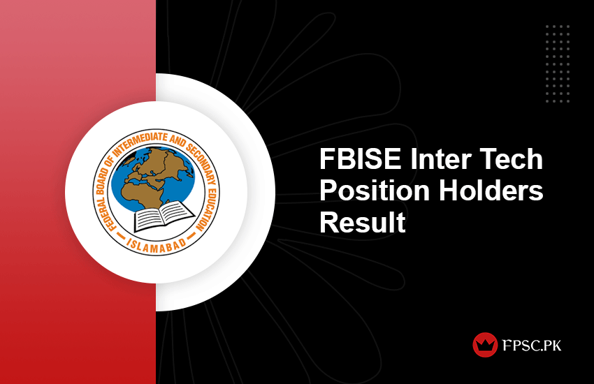 FBISE Inter Tech Position Holders Result