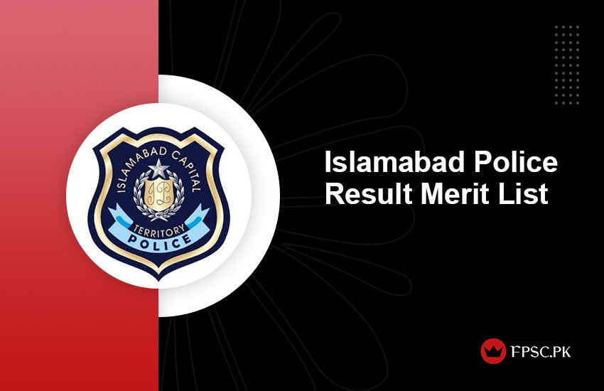 Islamabad Police Result Merit List