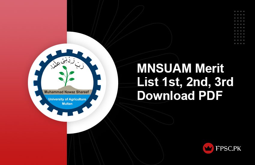 MNSUAM Merit List 1st, 2nd, 3rd Download PDF