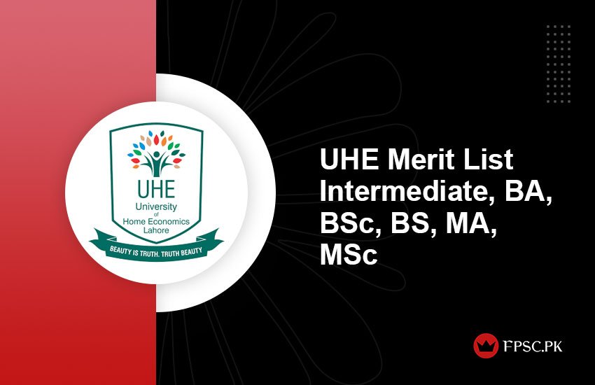 UHE Merit List Intermediate, BA, BSc, BS, MA, MSc