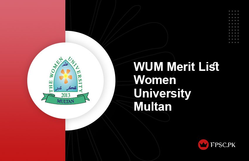 WUM Merit List Women University Multan