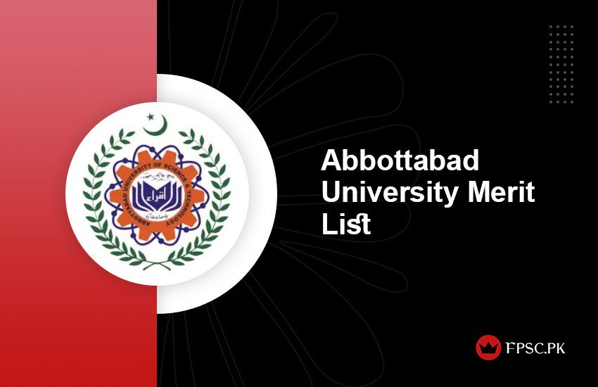 Abbottabad University Merit List