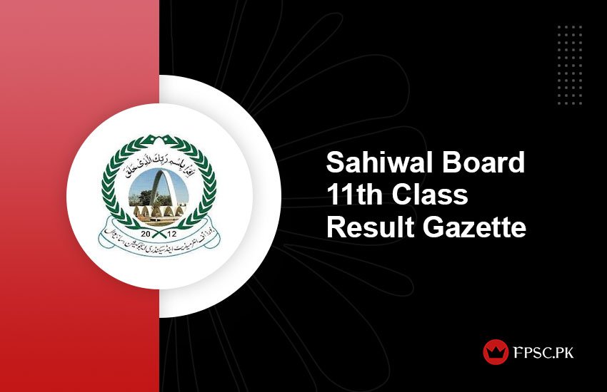 Sahiwal Board 11th Class Result Gazette