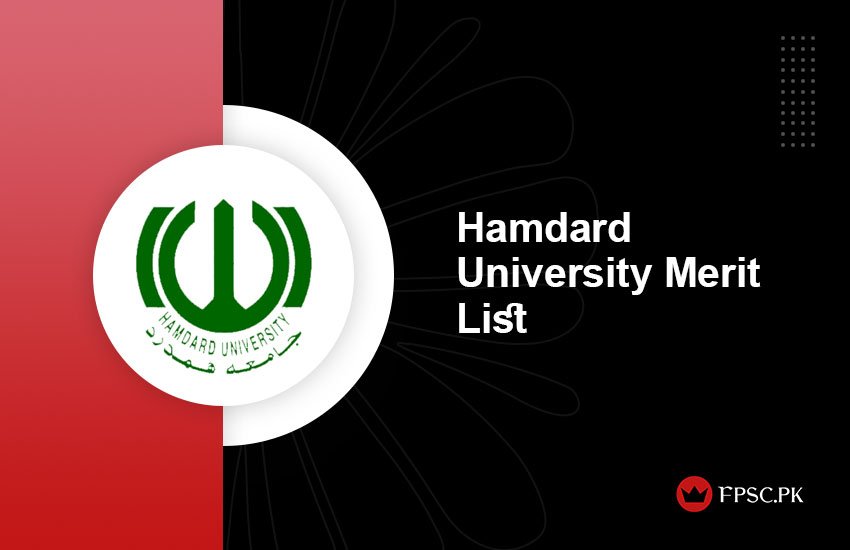 Hamdard University Merit List