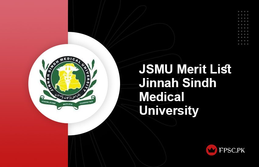 JSMU Merit List Jinnah Sindh Medical University