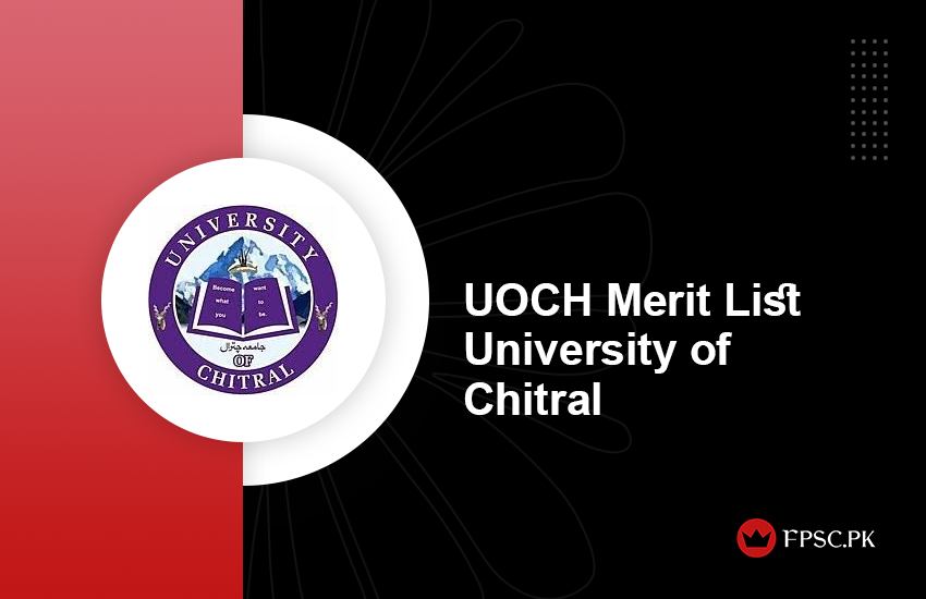 University of Chitral Merit List
