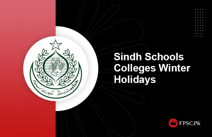 Sindh Schools Colleges Winter Holidays 2024 Notification Today