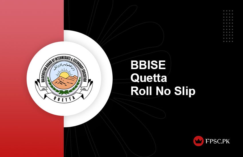 BBISE Quetta Roll No Slip